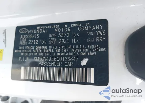 2016 Hyundai Genesis 3.8 из США, поврежденный, VIN KMHGN4JE6GU126847